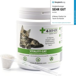4-BEINER Vitality CAT Comparison Winner, 11 Vitamins for Cats Plus Omega 3, Omega 6, Zinc, Selenium, Manganese, Copper, Iron, Taurine, Multivitamins Cat 4-BEINER Vitality CAT Comparison Winner, 11 Vitamins for Cats Plus Omega 3, Omega 6, Zinc, Selenium, Manganese, Copper, Iron, Taurine, Multivitamins Cat