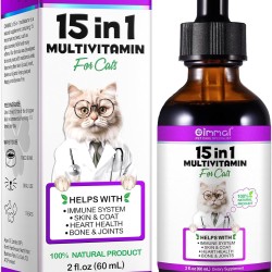 60 ml 15-in-1 Multivitamin for Cat, Vitamin Supplement for Cat, Rich in Vitamins, Dietary Supplements, Vitamins Support for Joints, Immune System, Skin (60 ml) 60 ml 15-in-1 Multivitamin for Cat, Vitamin Supplement for Cat, Rich in Vitamins, Dietary Supplements, Vitamins Support for Joints, Immune System, Skin (60 ml)