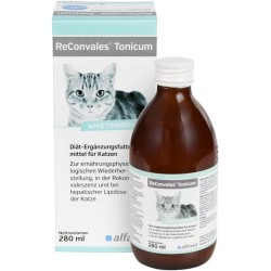 Alfavet ReConvales Tonicum Cat | 280 ml | Diet Supplementary Food for Cats | For Nutritional Restoration and Hepatic Lipidosis