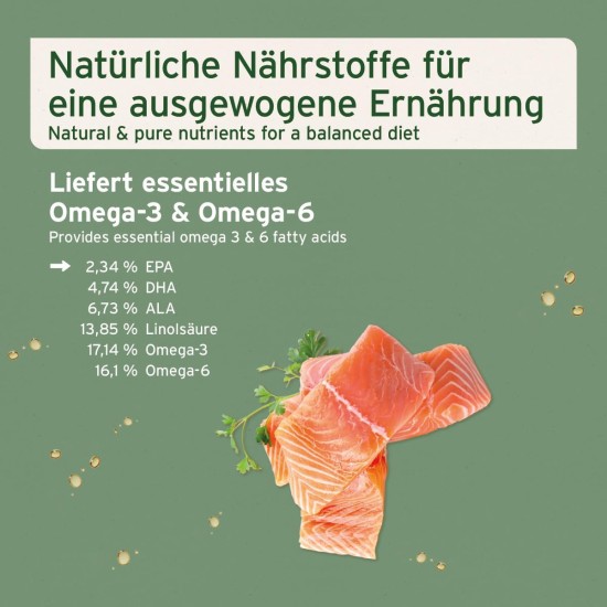 AniForte Salmon Oil For Dogs, 500 ml, Cold-Pressed With Omega-3 And Omega-6 Fatty Acids, Premium Fish Oil For Puppies, Adults, Seniors, Without Additives, Barf Supplement, Recyclable Packaging Without BPA AniForte Salmon Oil For Dogs, 500 ml, Cold-Pressed With Omega-3 And Omega-6 Fatty Acids, Premium Fish Oil For Puppies, Adults, Seniors, Without Additives, Barf Supplement, Recyclable Packaging Without BPA