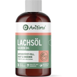 AniForte Salmon Oil For Dogs, 500 ml, Cold-Pressed With Omega-3 And Omega-6 Fatty Acids, Premium Fish Oil For Puppies, Adults, Seniors, Without Additives, Barf Supplement, Recyclable Packaging Without BPA AniForte Salmon Oil For Dogs, 500 ml, Cold-Pressed With Omega-3 And Omega-6 Fatty Acids, Premium Fish Oil For Puppies, Adults, Seniors, Without Additives, Barf Supplement, Recyclable Packaging Without BPA