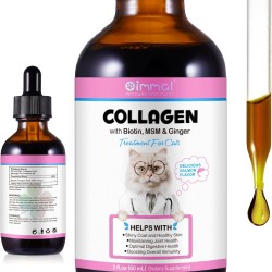 Collagen for Cats, Cats Collagen Skin and Fur Supplement, Itching Relief for Cats, Daily Collagen Drops Supports Joints and Digestive System Health, 60 ml Collagen for Cats, Cats Collagen Skin and Fur Supplement, Itching Relief for Cats, Daily Collagen Drops Supports Joints and Digestive System Health, 60 ml