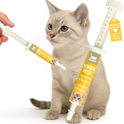 EMMA Cat Vitamins - Multi Vitamin Paste for Cats 15 ml I Vitamin B Complex High Dose I B Vitamin with A B1 B2 B6 C D I Vitamins for Cat Plus Biotin I Multivitamin Paste Cat for Immune System EMMA Cat Vitamins - Multi Vitamin Paste for Cats 15 ml I Vitamin B Complex High Dose I B Vitamin with A B1 B2 B6 C D I Vitamins for Cat Plus Biotin I Multivitamin Paste Cat for Immune System