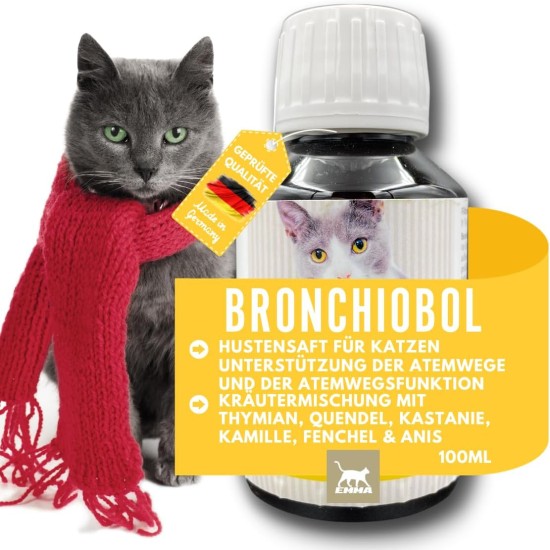 EMMA Cough Syrup Cat I Bronchiobol Thyme Cough Syrup I Herb Syrup I Means Support Respiratory Tract for Cough I Mucus Remover I Cough Remover Bronchial Liquid I Supplementary Food Cats 100 ml EMMA Cough Syrup Cat I Bronchiobol Thyme Cough Syrup I Herb Syrup I Means Support Respiratory Tract for Cough I Mucus Remover I Cough Remover Bronchial Liquid I Supplementary Food Cats 100 ml