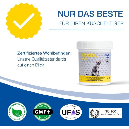 Irostol® Powder for Cats 100 g - Cat Dietary Supplement with MSM, Biotin & Omega Fatty Acids - Important Cat Vitamins - Health Products for Cats - Grooming Cat Irostol® Powder for Cats 100 g - Cat Dietary Supplement with MSM, Biotin & Omega Fatty Acids - Important Cat Vitamins - Health Products for Cats - Grooming Cat