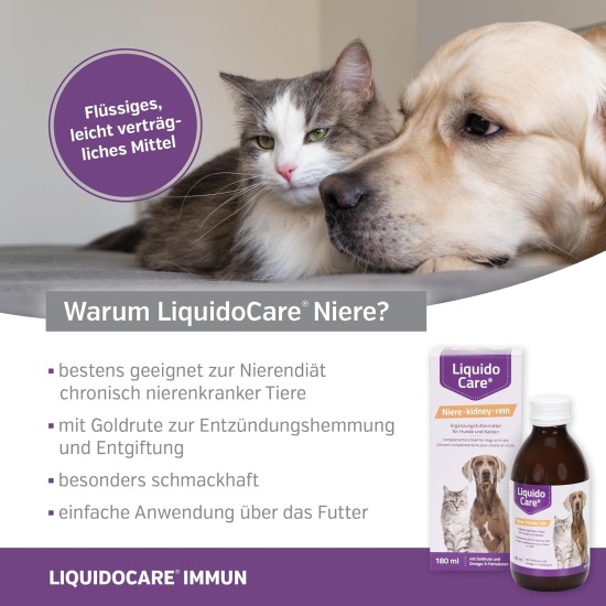 Kidney for Cats and Dogs, Nutrient Supply for Kidney Function Disorders, Supplementary Feed Liquid, 180 ml Kidney for Cats and Dogs, Nutrient Supply for Kidney Function Disorders, Supplementary Feed Liquid, 180 ml