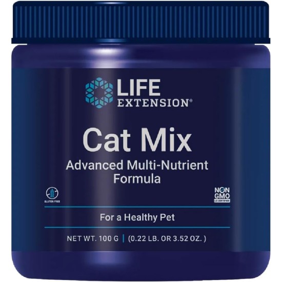 Life Extension Cat Mix Supplementary Feed for Cats with Essential Vitamins and Minerals 100 g Powder Life Extension Cat Mix Supplementary Feed for Cats with Essential Vitamins and Minerals 100 g Powder