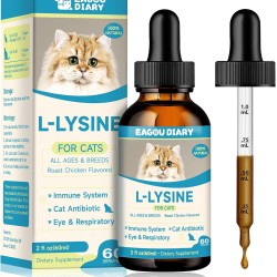 Lysine Cat - L-Lysine Drops for Cats and Kittens, Kittens Immune System, Runny Nose, Relief of Allergies, Sneezing, Dietary Supplements with Vitamins and Minerals, Colostrum, Taurine Lysine Cat - L-Lysine Drops for Cats and Kittens, Kittens Immune System, Runny Nose, Relief of Allergies, Sneezing, Dietary Supplements with Vitamins and Minerals, Colostrum, Taurine
