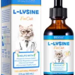 Lysine Cat - L-lysine Cat Drops for Immune System, Respiratory Tract | L Lysine Cats Relieves Allergies and Sneezing | L-lysine Cats Vitamins and Dietary Supplement - Gluten Free & Chemical Free 60 ml Lysine Cat - L-lysine Cat Drops for Immune System, Respiratory Tract | L Lysine Cats Relieves Allergies and Sneezing | L-lysine Cats Vitamins and Dietary Supplement - Gluten Free & Chemical Free 60 ml