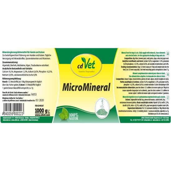 MicroMineral Dog and Cat 500 g MicroMineral Dog and Cat 500 g