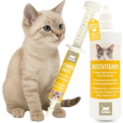 Multi Vitamin B Complex + Vitamin Paste for Cats 100 ml 15 ml Cat Vitamins High Dose I B Vitamins with Vitamin A D C I Energy Building Treatment Old Cats Kitten Vitamin Booster Immune System Multi Vitamin B Complex + Vitamin Paste for Cats 100 ml 15 ml Cat Vitamins High Dose I B Vitamins with Vitamin A D C I Energy Building Treatment Old Cats Kitten Vitamin Booster Immune System