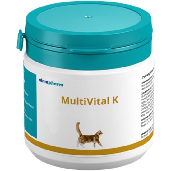 MultiVital K | 100 g | Supplementary Feed for Cats | Needs-oriented Hypoallergenic Blend of Vitamins and Minerals MultiVital K | 100 g | Supplementary Feed for Cats | Needs-oriented Hypoallergenic Blend of Vitamins and Minerals