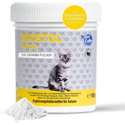 NutriLabs Irostol® Powder for Cats 100 g - Cat Dietary Supplement with MSM, Biotin & Omega Fatty Acids - Important Cat Vitamins - Health Products for Cats - Grooming Cat NutriLabs Irostol® Powder for Cats 100 g - Cat Dietary Supplement with MSM, Biotin & Omega Fatty Acids - Important Cat Vitamins - Health Products for Cats - Grooming Cat