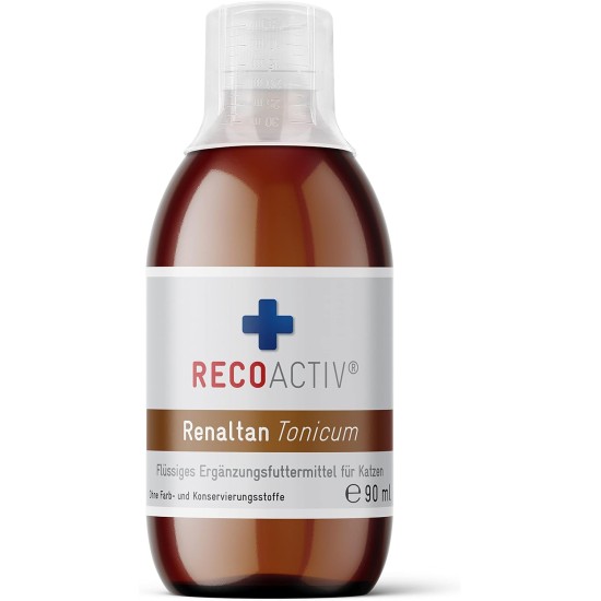 Renaltan Tonicum - Renal Tonic for Cats with Phosphate Binder - 3 x 90 ml - Food Supplement for Cats with Kidney Disorders - Tonic for Recovery of Cats with Renal Insufficiency Renaltan Tonicum - Renal Tonic for Cats with Phosphate Binder - 3 x 90 ml - Food Supplement for Cats with Kidney Disorders - Tonic for Recovery of Cats with Renal Insufficiency