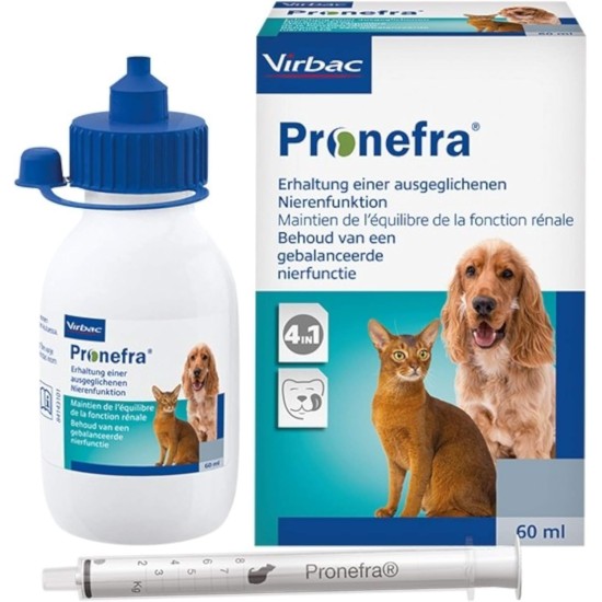 Virbac Pronefra Diet Supplement Dog Food for Small Animals, 60 ml Virbac Pronefra Diet Supplement Dog Food for Small Animals, 60 ml