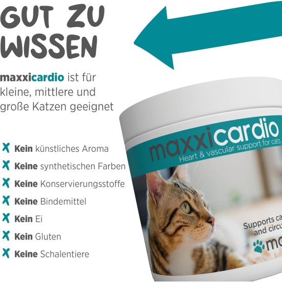 maxxipaws maxxicardio Heart and Circulatory Supplementary Feed in Powder Form for Cats 90 g maxxipaws maxxicardio Heart and Circulatory Supplementary Feed in Powder Form for Cats 90 g
