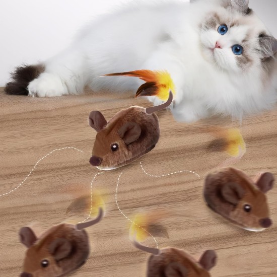 2 Pieces Magic Mouse Cat, Cat Toy, Remote Controlled, Cat Toy Mouse, Electric Real Hunting Adventure for Hours of Fun, Electric Mouse for Cats Cat Favourite 2 Pieces Magic Mouse Cat, Cat Toy, Remote Controlled, Cat Toy Mouse, Electric Real Hunting Adventure for Hours of Fun, Electric Mouse for Cats Cat Favourite