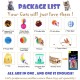 25 Pieces Cat Toy Set, Kitten Mouse Toy Set, Cat Toy Ball with Feather, Cat Toy Variety Cat Toy Pack 25 Pieces Cat Toy Set, Kitten Mouse Toy Set, Cat Toy Ball with Feather, Cat Toy Variety Cat Toy Pack