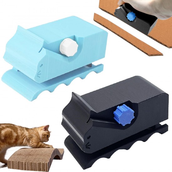 3D Printed Cardboard Cutter, Cat Scratching Cardboard Cutter, DIY Cat Scratcher Cardboard Cutter Tool, Cat Scratcher Cutting Machine Paper, Printed Cardboard Cutter, for Cat Lovers 3D Printed Cardboard Cutter, Cat Scratching Cardboard Cutter, DIY Cat Scratcher Cardboard Cutter Tool, Cat Scratcher Cutting Machine Paper, Printed Cardboard Cutter, for Cat Lovers