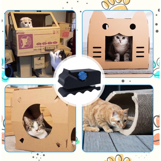 3D Printed Cardboard Cutter, Cat Scratching Cardboard Cutter, DIY Cat Scratcher Cardboard Cutter Tool, Cat Scratcher Cutting Machine Paper, Printed Cardboard Cutter, for Cat Lovers 3D Printed Cardboard Cutter, Cat Scratching Cardboard Cutter, DIY Cat Scratcher Cardboard Cutter Tool, Cat Scratcher Cutting Machine Paper, Printed Cardboard Cutter, for Cat Lovers