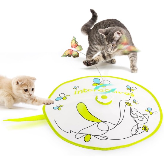 ALL FOR PAWS Interactive Cat Flutter Bug Refil, Pack of 6 ALL FOR PAWS Interactive Cat Flutter Bug Refil, Pack of 6