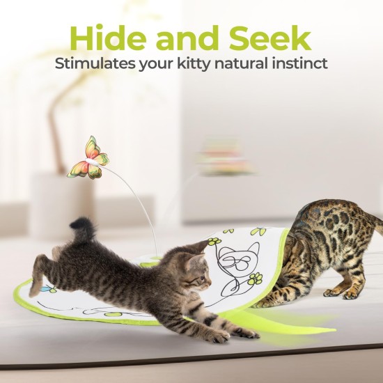ALL FOR PAWS Interactive Cat Flutter Bug Refil, Pack of 6 ALL FOR PAWS Interactive Cat Flutter Bug Refil, Pack of 6