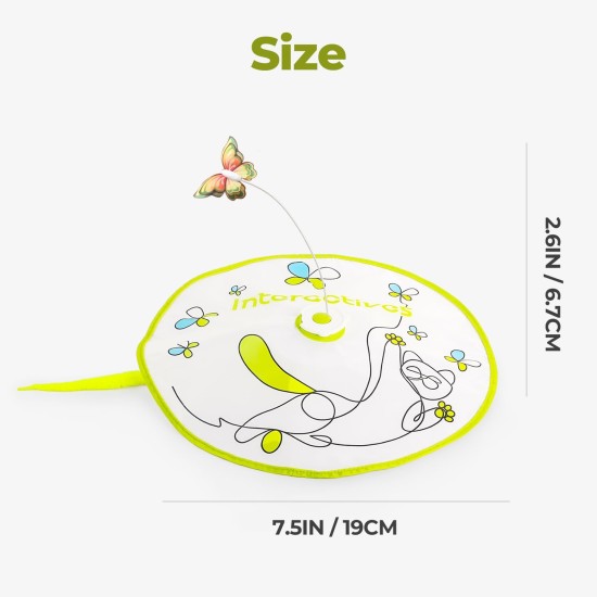 ALL FOR PAWS Interactive Cat Flutter Bug Refil, Pack of 6 ALL FOR PAWS Interactive Cat Flutter Bug Refil, Pack of 6