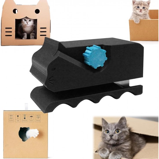 ARTGUTS Cardboard Cutter for Cat Scratchers, Cat Scratching Board Cutter, 3D Printed Cardboard Cutter, Tool Cutter Made of Cardboard, for Handmade Cat Beds and Cardboard Strips (Black) ARTGUTS Cardboard Cutter for Cat Scratchers, Cat Scratching Board Cutter, 3D Printed Cardboard Cutter, Tool Cutter Made of Cardboard, for Handmade Cat Beds and Cardboard Strips (Black)