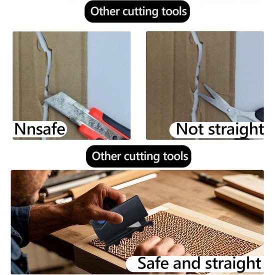ARTGUTS Cardboard Cutter for Cat Scratchers, Cat Scratching Board Cutter, 3D Printed Cardboard Cutter, Tool Cutter Made of Cardboard, for Handmade Cat Beds and Cardboard Strips (Black) ARTGUTS Cardboard Cutter for Cat Scratchers, Cat Scratching Board Cutter, 3D Printed Cardboard Cutter, Tool Cutter Made of Cardboard, for Handmade Cat Beds and Cardboard Strips (Black)