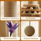 Accmuzzy 4-in-1 Cat Toy Wooden Cat Sisal Rope Scratching Post with Hanging Ball, Interactive Cat Toy with Scratching Post for Cats with Catnip Balls (29 x 46 cm) Accmuzzy 4-in-1 Cat Toy Wooden Cat Sisal Rope Scratching Post with Hanging Ball, Interactive Cat Toy with Scratching Post for Cats with Catnip Balls (29 x 46 cm)