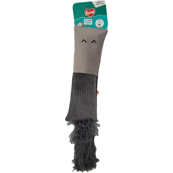 Aimé - Funnies Plush Toy for Cats - Ejecting Cat Toy - Stimulates Your Pet's Sounds and Hunting Instincts - Long Fur and Catnip - 39 cm - Made in Tunisia Aimé - Funnies Plush Toy for Cats - Ejecting Cat Toy - Stimulates Your Pet's Sounds and Hunting Instincts - Long Fur and Catnip - 39 cm - Made in Tunisia