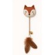 Aimé Kawaii Cat Toy with Rope in the Shape of a Fox - Cat Game - Colourful Crisp and Fun - with Catnip Padding - Attractive Face, Feathers and Bell Aimé Kawaii Cat Toy with Rope in the Shape of a Fox - Cat Game - Colourful Crisp and Fun - with Catnip Padding - Attractive Face, Feathers and Bell