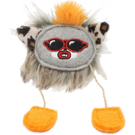 Aime Cat Toy Interactive Playful Sound Level Built-in Cat Toy Leopard Head 8cm Aime Cat Toy Interactive Playful Sound Level Built-in Cat Toy Leopard Head 8cm