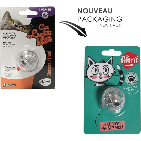 Aime Cat Toy Lighted Ball Interactive and Illuminated Toy for Cats Aime Cat Toy Lighted Ball Interactive and Illuminated Toy for Cats
