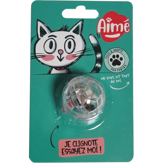 Aime Cat Toy Lighted Ball Interactive and Illuminated Toy for Cats