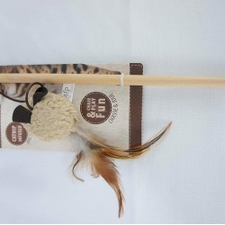 All For Paws Lamb Flying Mouse Wand Toy All For Paws Lamb Flying Mouse Wand Toy