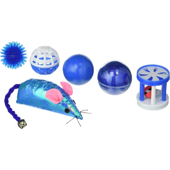 Arquivet 8435117841291 – Kit 6 Toys for Cats Blue Arquivet 8435117841291 – Kit 6 Toys for Cats Blue