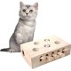 BOHJPIS Interactive Cat Toy, Wooden Toy, Mole Mouse, Puzzle Box with Toys for Cats, Hunting, Playing, Exercising, Scratching, 5 Holes, Perfect for Indoor Exercise and Fun (Wood Colour) BOHJPIS Interactive Cat Toy, Wooden Toy, Mole Mouse, Puzzle Box with Toys for Cats, Hunting, Playing, Exercising, Scratching, 5 Holes, Perfect for Indoor Exercise and Fun (Wood Colour)
