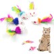 BSITSSS Pack of 10 Cat Toy Mouse, Cat Toy Self-Activity with Feather Tail, Cat Toy, Interactive Cat Toy, Furry Cat Accessories for Cats, Fun Play (Random Colour) BSITSSS Pack of 10 Cat Toy Mouse, Cat Toy Self-Activity with Feather Tail, Cat Toy, Interactive Cat Toy, Furry Cat Accessories for Cats, Fun Play (Random Colour)