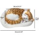 Bagima Sleeping Cat Toy, Breathing Cat, Stuffed Animal Doll with Mat, Plush Toys for Children, Home Decoration, Soft Mat, Bed and Simulated Sound (2) Bagima Sleeping Cat Toy, Breathing Cat, Stuffed Animal Doll with Mat, Plush Toys for Children, Home Decoration, Soft Mat, Bed and Simulated Sound (2)