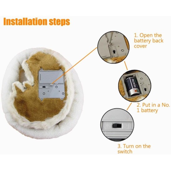 Bagima Sleeping Cat Toy, Breathing Cat, Stuffed Animal Doll with Mat, Plush Toys for Children, Home Decoration, Soft Mat, Bed and Simulated Sound (2) Bagima Sleeping Cat Toy, Breathing Cat, Stuffed Animal Doll with Mat, Plush Toys for Children, Home Decoration, Soft Mat, Bed and Simulated Sound (2)