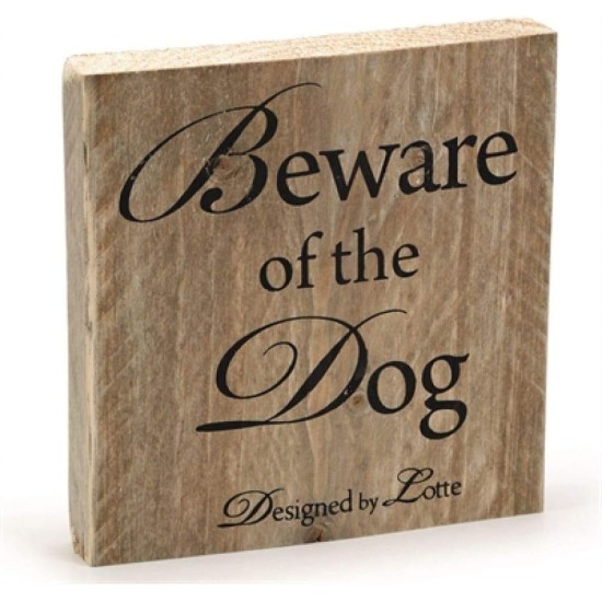 Beeztees K&Bz Dbl Wood Beware of the Dog 19.5 x 19.5 cm 420 g Beeztees K&Bz Dbl Wood Beware of the Dog 19.5 x 19.5 cm 420 g