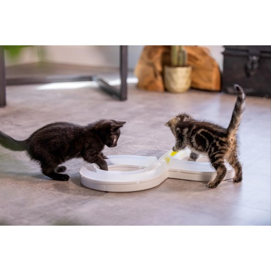 Beeztees Kitten Agty Play Rail - Cat Toy - Plastic - White Beeztees Kitten Agty Play Rail - Cat Toy - Plastic - White