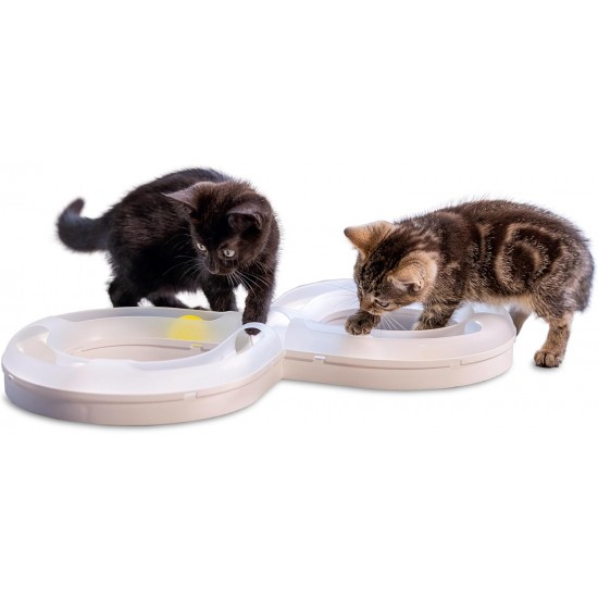 Beeztees Kitten Agty Play Rail - Cat Toy - Plastic - White Beeztees Kitten Agty Play Rail - Cat Toy - Plastic - White