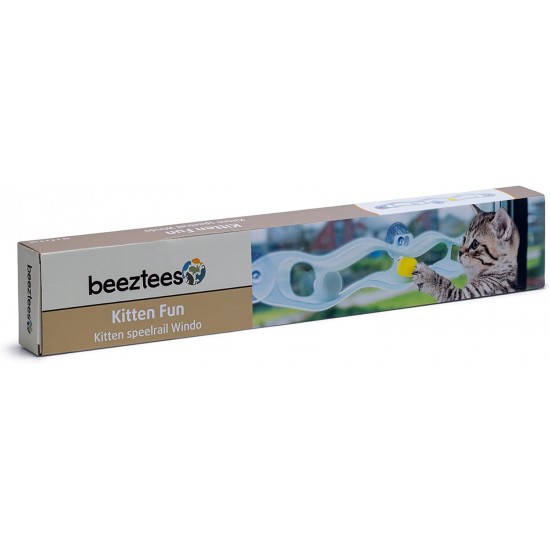 Beeztees Kitten Windo Play Rail - Cat Toy - Plastic - White Beeztees Kitten Windo Play Rail - Cat Toy - Plastic - White