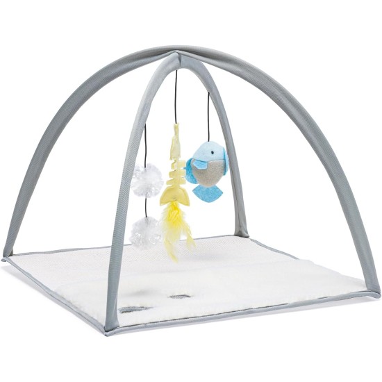 Beeztees Kitten Xabia Play Mat - Cat Toy - Grey - 40 x 40 x 33 cm Beeztees Kitten Xabia Play Mat - Cat Toy - Grey - 40 x 40 x 33 cm