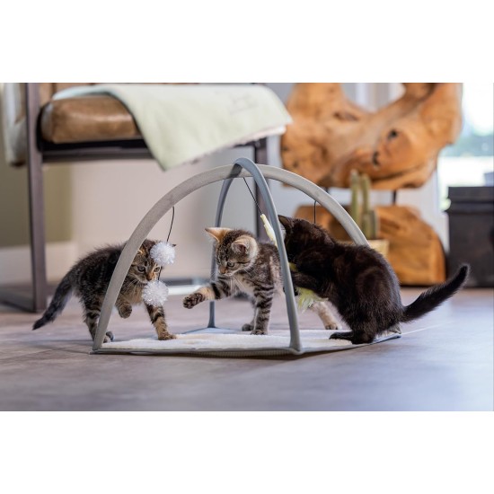 Beeztees Kitten Xabia Play Mat - Cat Toy - Grey - 40 x 40 x 33 cm Beeztees Kitten Xabia Play Mat - Cat Toy - Grey - 40 x 40 x 33 cm