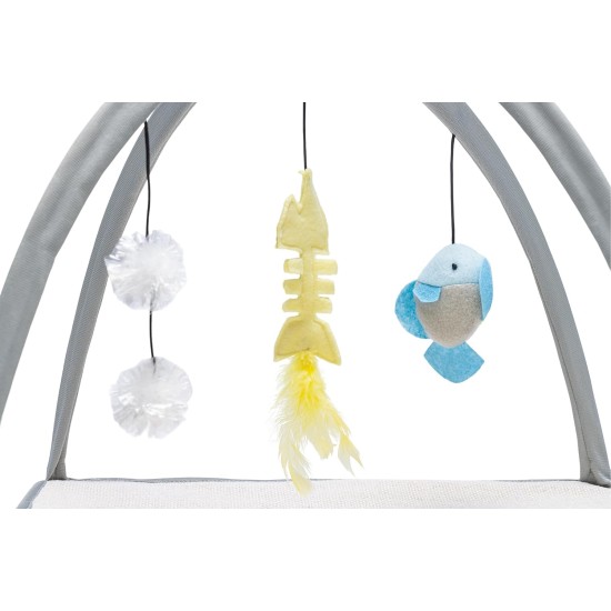 Beeztees Kitten Xabia Play Mat - Cat Toy - Grey - 40 x 40 x 33 cm Beeztees Kitten Xabia Play Mat - Cat Toy - Grey - 40 x 40 x 33 cm