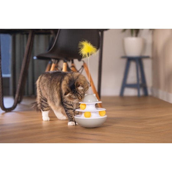Beeztees Sapi Cat Toy, Interactive, Plastic, 19 x 19 x 48 cm Beeztees Sapi Cat Toy, Interactive, Plastic, 19 x 19 x 48 cm