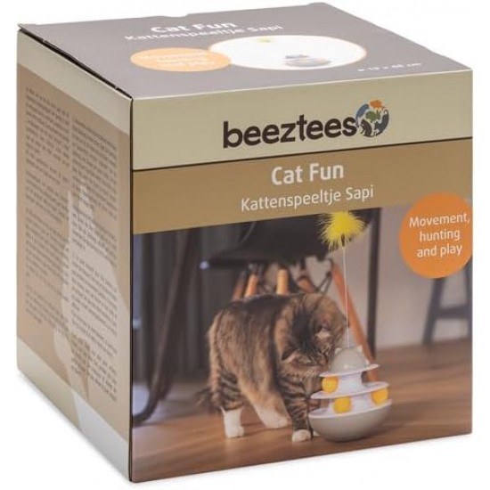 Beeztees Sapi Cat Toy, Interactive, Plastic, 19 x 19 x 48 cm Beeztees Sapi Cat Toy, Interactive, Plastic, 19 x 19 x 48 cm